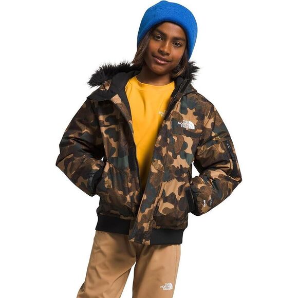 The North Face Gotham NF0A82XTORU Boys Utility Brown Camo Insulated Jacket NCL39 - Picture 1 of 9